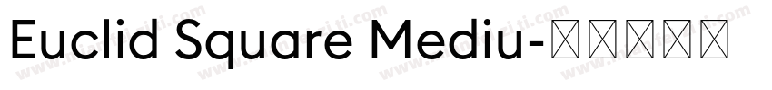 Euclid Square Mediu字体转换